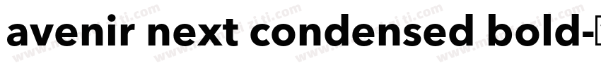 avenir next condensed bold字体转换